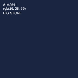 #1A2641 - Big Stone Color Image